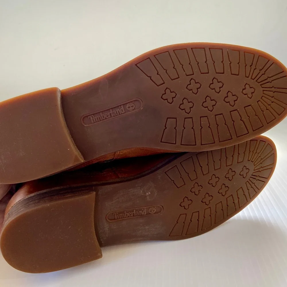 Timberland Somers Falls Short Ankle Casual Boot Brown Leather‎ Womens 8.5
